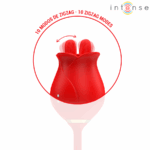 INTENSE - MELANIE DOBLE ESTIMULADOR CLÍTORIS CON LENGUA ZIGZAG - Imagen 3