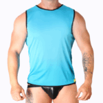 Imagen del artículo erótico MACHO - CAMISETA AZUL L/XL de MACHO UNDERWEAR en la sección MODA & LENCERÍA|Lencería Hombre|Camisetas Masculinas de Millenial Sexshop.