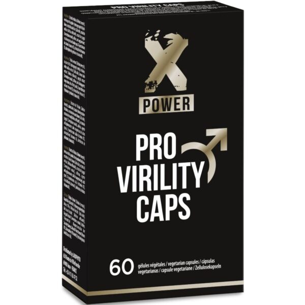 Imagen del artículo erótico XPOWER - PRO VIRILITY CÁPSULAS VITALIDAD Y VIRILIDAD 60 UNIDADES de XPOWER en la sección DROGUERÍA |Estimulantes para Ellos|Cápsulas para Hombres de Millenial Sexshop.
