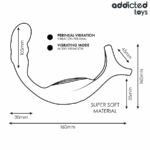 ADDICTED TOYS - ANILLO DOBLE VIBRADOR PROSTÁTICO CONTROL REMOTO - Imagen 7