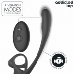 ADDICTED TOYS - PLUG ANAL VIBRACIÓN Y WAVING 360º Y ESTIMULADOR TESTÍCULOS - Imagen 6