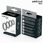 ADDICTED TOYS - SET ANILLOS PENE TEXTURIZADOS 4 TAMAÑOS - Imagen 3