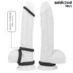 ADDICTED TOYS - SET ANILLOS PENE TEXTURIZADOS 4 TAMAÑOS - Imagen 4