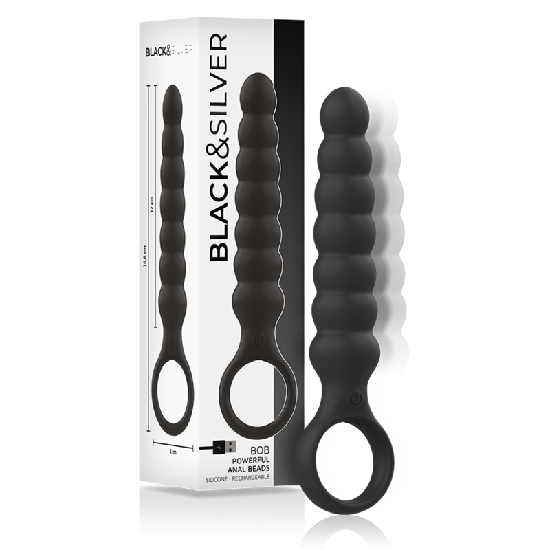 BLACK&SILVER - BOB POTENTE VIBRADOR DILATADOR ANAL SILICONA-MillenialSexshop-BLACK&SILVER Imagen del artículo erótico BLACK&SILVER - BOB POTENTE VIBRADOR DILATADOR ANAL SILICONA de BLACK&SILVER en la sección JUGUETES BIENESTAR |Anal|Vibradores Anales de Millenial Sexshop.