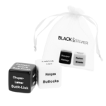 Imagen del artículo erótico BLACK&SILVER - DADOS PARA PAREJAS ES/EN de BLACK&SILVER en la sección JUEGOS |Juego de Dados de Millenial Sexshop.