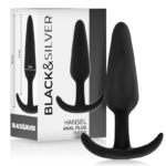 Imagen del artículo erótico BLACK&SILVER - HANSEL PLUG ANAL SILICONA CON ASA PEQUEÑO de BLACK&SILVER en la sección JUGUETES BIENESTAR |Anal|Plugs Anales de Millenial Sexshop.