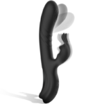 BLACK&SILVER - JAMIE VIBRADOR RABBIT EFECTO WAVE - Imagen 2