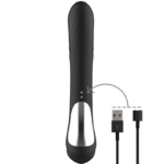 BLACK&SILVER - JAMIE VIBRADOR RABBIT EFECTO WAVE - Imagen 4