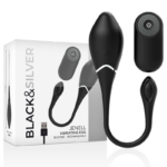 Imagen del artículo erótico BLACK&SILVER - JENELL HUEVO VIBRADOR RECARGABLE de BLACK&SILVER en la sección JUGUETES BIENESTAR |Vibradores|Vibradores control remoto de Millenial Sexshop.