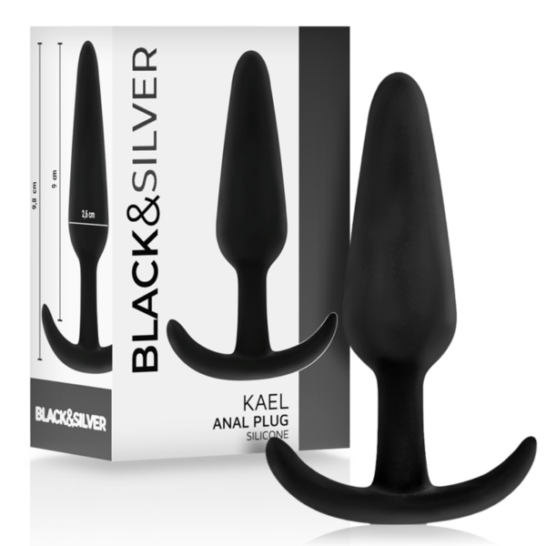 Imagen del artículo erótico BLACK&SILVER - KAEL PLUG ANAL SILICONA CON ASA MEDIANO de BLACK&SILVER en la sección JUGUETES BIENESTAR |Anal|Plugs Anales de Millenial Sexshop.