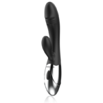 BLACK&SILVER - KALEB VIBRADOR RABBIT SILICON MILTI FUNCION - Imagen 4