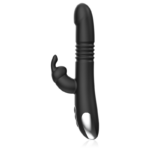 BLACK&SILVER - KENJI VIBRADOR RABBIT UP & DOWN COMPATIBLE CON WATCHME - Imagen 4