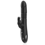 BLACK&SILVER - KENJI VIBRADOR RABBIT UP & DOWN COMPATIBLE CON WATCHME - Imagen 5