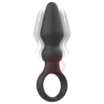 BLACK&SILVER - OZZY POTENTE VIBRADOR PLUG ANAL SILICONA - Imagen 3