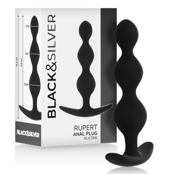 Imagen del artículo erótico BLACK&SILVER - RUPERT CADENA BOLAS ANALES 10 CM de BLACK&SILVER en la sección JUGUETES BIENESTAR |Juguetes para Mujeres|Bolas Chinas|Bolas Anales de Millenial Sexshop.