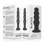 BLACK&SILVER - SCOTT PLUG ANAL SILICONA PREMIUM NEGRO - Imagen 5