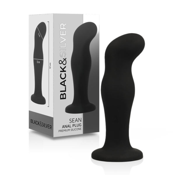 Imagen del artículo erótico BLACK&SILVER - SEAN PLUG ANAL SILICONA PREMIUM NEGRO de BLACK&SILVER en la sección JUGUETES BIENESTAR |Anal|Plugs Anales de Millenial Sexshop.