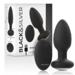 Imagen del artículo erótico BLACK&SILVER - WELLS PLUG ROTADOR ANAL SILICONA CONTROL REMOTO de BLACK&SILVER en la sección JUGUETES BIENESTAR |Vibradores|Vibradores control remoto de Millenial Sexshop.