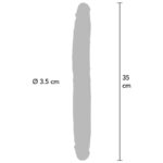 GET REAL - DILDO DOBLE DONG DE SILICONA CARAMELO 35 CM - Imagen 3