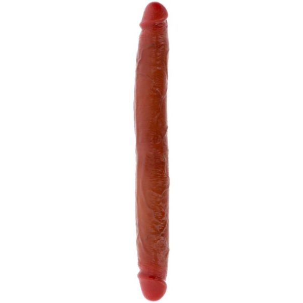 Imagen del artículo erótico GET REAL - DILDO DOBLE DONG DE SILICONA CARAMELO 35 CM de GET REAL en la sección JUGUETES BIENESTAR |Dildos sin Vibración|Penes dobles de Millenial Sexshop.