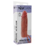 GET REAL - FUNDA HYDRATED SKIN DE SILICONA PARA PENE CARAMELO 16 CM - Imagen 5