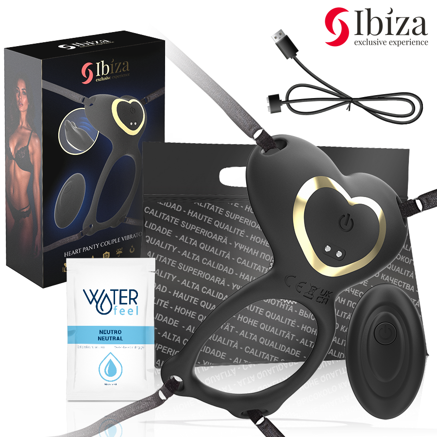 IBIZA - VIBRADOR PARA PAREJAS FORMA DE BRAGUITA CORAZON CONTROL REMOTO-MillenialSexshop-IBIZA TECHNOLOGY Imagen del artículo erótico IBIZA - VIBRADOR PARA PAREJAS FORMA DE BRAGUITA CORAZON CONTROL REMOTO de IBIZA TECHNOLOGY en la sección JUGUETES BIENESTAR |Vibradores|Vibradores control remoto de Millenial Sexshop.