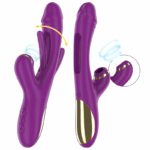 INTENSE - ATENEO VIBRADOR MULTIFUNCIÓN RECARGABLE 7 VIBRACIÓNES CON LENGUA OSCILANTE Y SUCCIONADOR MORADO - Imagen 2