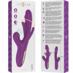INTENSE - ATENEO VIBRADOR MULTIFUNCIÓN RECARGABLE 7 VIBRACIÓNES CON LENGUA OSCILANTE Y SUCCIONADOR MORADO - Imagen 7