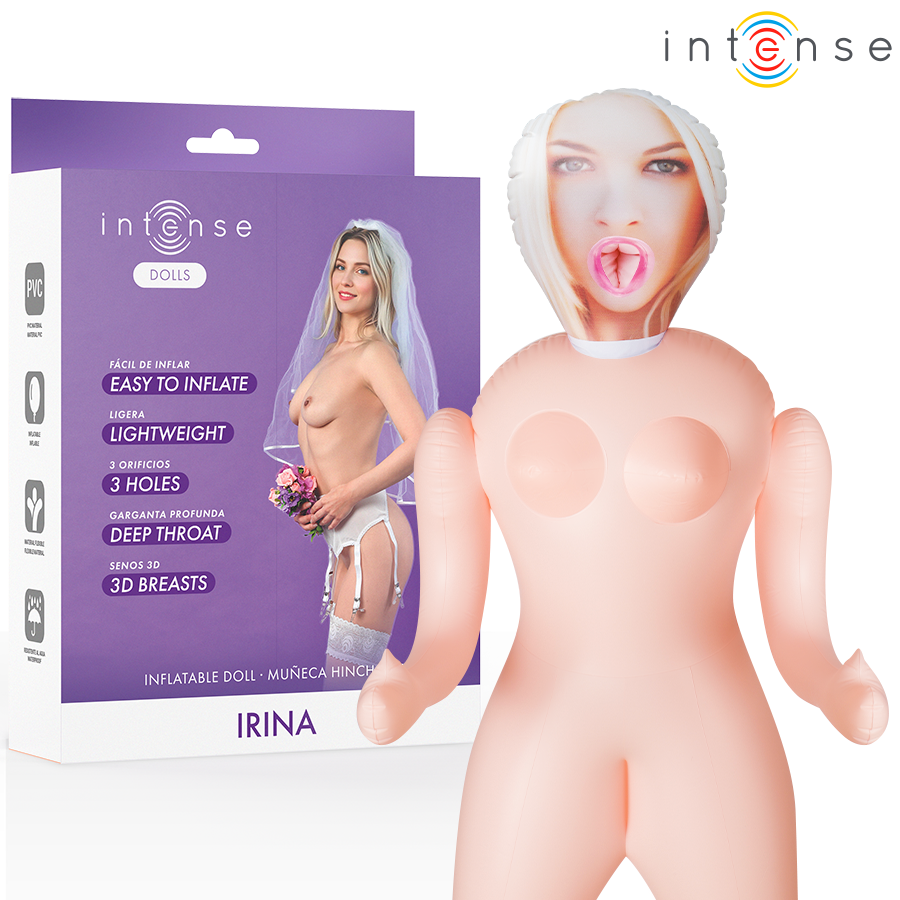 Imagen del artículo erótico INTENSE DOLLS - IRINA MUÑECA HINCHABLE CON TRES ORIFICIOS de INTENSE DOLLS en la sección JUGUETES BIENESTAR |Muñec@s Hinchables de Millenial Sexshop.