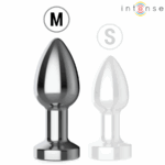 INTENSE - PLUG ANAL DE METAL VIBRADOR CON LUCES LED Y CONTROL REMOTO - TALLA M - Imagen 6