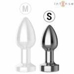 INTENSE - PLUG ANAL DE METAL VIBRADOR CON LUCES LED Y CONTROL REMOTO - TALLA S - Imagen 6
