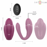 INTENSE - SANDRA VIBRADOR & ESTIMULADOR DE PINZAS CON GOLPETEO CONTROL REMOTO - Imagen 9