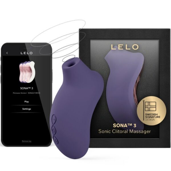 Imagen del artículo erótico LELO - SONA 3 MASAJEADOR SÓNICO DE CLÍTORIS MORADO de LELO en la sección JUGUETES BIENESTAR |Juguetes para Mujeres|Estimuladores|Masajeadores de Millenial Sexshop.