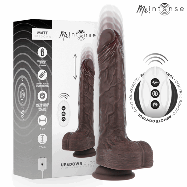 Imagen del artículo erótico MR INTENSE - MATT REALISTICO MULTIFUNCIÓN CON VIBRACIÓN UP AND DOWN CONTROL REMOTO 22 CM -O- 4 CM de MR. INTENSE en la sección JUGUETES BIENESTAR |Vibradores|Vibradores Realisticos de Millenial Sexshop.