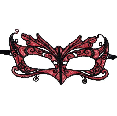 Imagen del artículo erótico QUEEN LINGERIE - ANTIFAZ DE ENCAJE DETALLES ROJO de QUEEN LINGERIE en la sección BDSM & BONDAGE |Bondage|Máscaras de Millenial Sexshop.