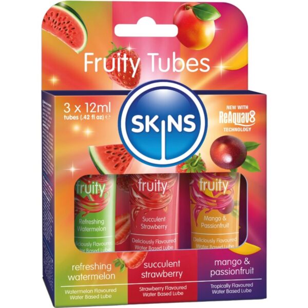 Imagen del artículo erótico SKINS - FRUITY LUBES KIT LUBRICANTES SANDÍA