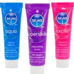 SUPERSLIDE & EXCITE 3 x 12 ML de SKINS en la sección DROGUERÍA |Lubricantes|Kits Lubricantes de Millenial Sexshop.