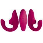 WOMANIZER - BLEND ESTIMULADOR VIBRADOR RABBIT FUCSIA - Imagen 2