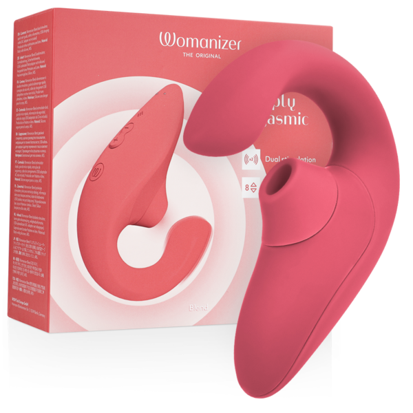 Imagen del artículo erótico WOMANIZER - BLEND ESTIMULADOR VIBRADOR RABBIT ROSA de WOMANIZER en la sección JUGUETES BIENESTAR |Juguetes para Mujeres|Estimuladores|Succionadores con vibración de Millenial Sexshop.
