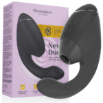 Imagen del artículo erótico WOMANIZER - DUO NEXT ESTIMULADOR VIBRADOR DUAL CLÍTORIS & PUNTO·G NEGRO de WOMANIZER en la sección JUGUETES BIENESTAR |Juguetes para Mujeres|Estimuladores|Succionadores con vibración de Millenial Sexshop.