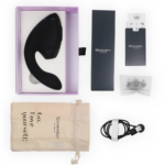 WOMANIZER - DUO NEXT ESTIMULADOR VIBRADOR DUAL CLÍTORIS & PUNTO·G NEGRO - Imagen 6