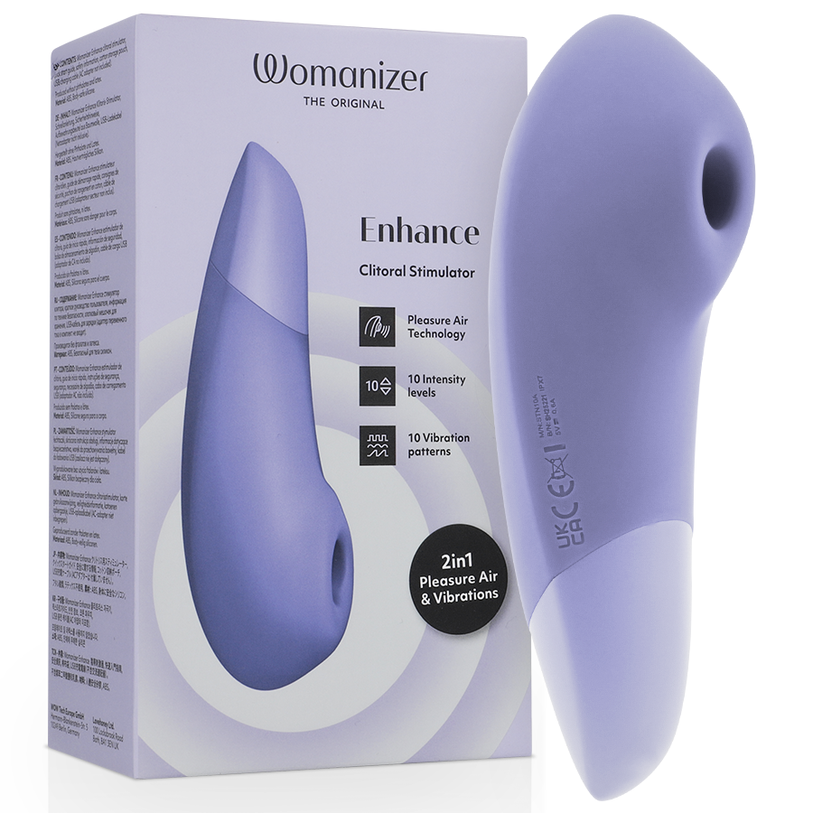 WOMANIZER - ENHANCE ESTIMULADOR DE CLITORÍS LILA-MillenialSexshop-WOMANIZER Imagen del artículo erótico WOMANIZER - ENHANCE ESTIMULADOR DE CLITORÍS LILA de WOMANIZER en la sección JUGUETES BIENESTAR |Juguetes para Mujeres|Estimuladores|Succionadores con vibración de Millenial Sexshop.