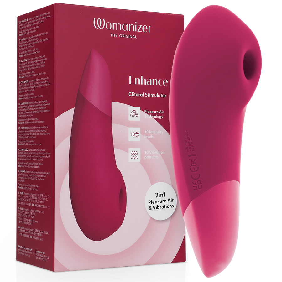 WOMANIZER - ENHANCE ESTIMULADOR DE CLITORÍS ROSA VIBRANTE-MillenialSexshop-WOMANIZER Imagen del artículo erótico WOMANIZER - ENHANCE ESTIMULADOR DE CLITORÍS ROSA VIBRANTE de WOMANIZER en la sección JUGUETES BIENESTAR |Juguetes para Mujeres|Estimuladores|Succionadores con vibración de Millenial Sexshop.