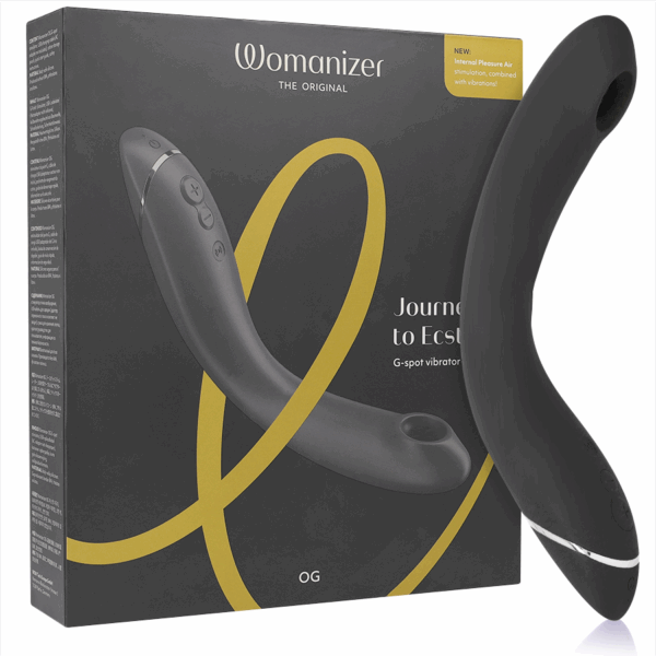 Imagen del artículo erótico WOMANIZER - OG G-SPOT GRIS OSCURO de WOMANIZER en la sección JUGUETES BIENESTAR |Juguetes para Mujeres|Estimuladores|Succionadores con vibración de Millenial Sexshop.
