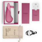 WOMANIZER - VIBE VIBRADOR LAY-ON SILENCIOSO ROSA OSCURO - Imagen 6