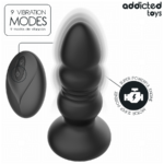 ADDICTED TOYS - PLUG ANAL VIBRADOR THRUSTING Y LUZ LED CONTROL REMOTO - Imagen 4