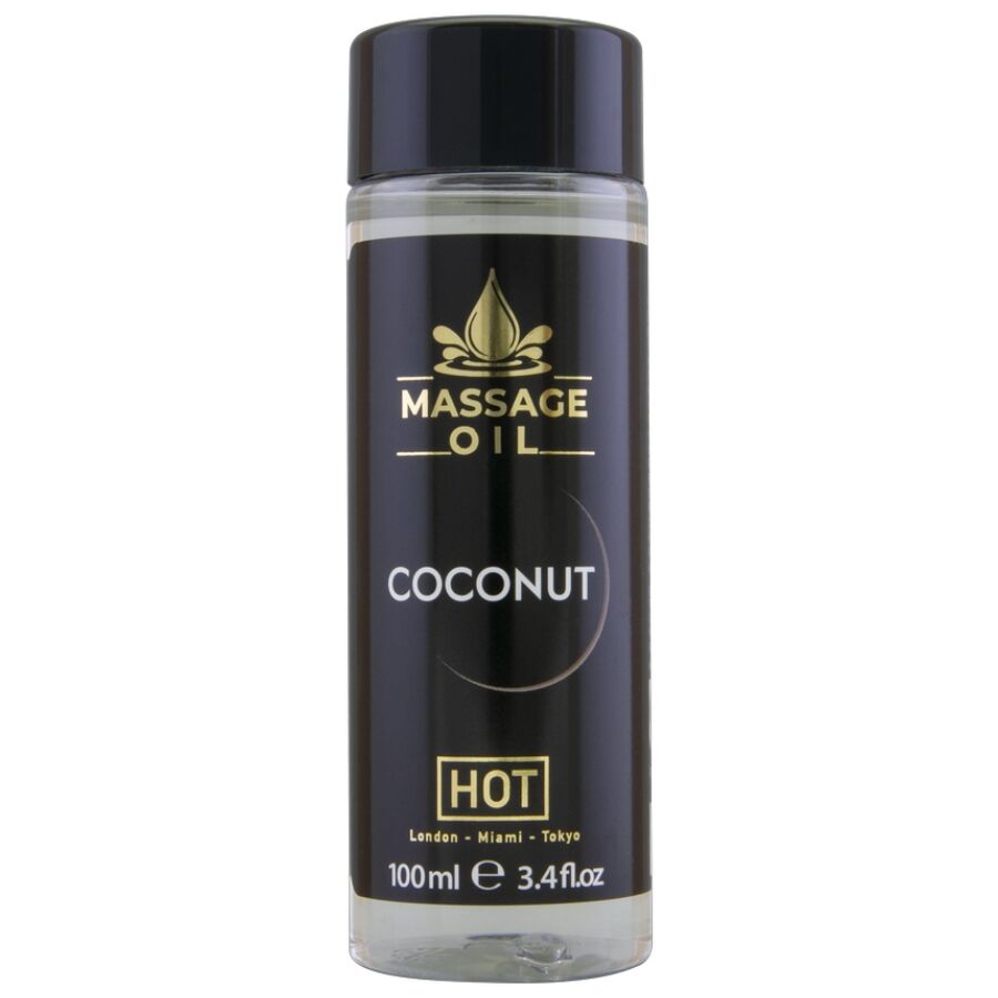 HOT - ACEITE DE MASAJE COCO 100 ML-MillenialSexshop-HOT Imagen del artículo erótico HOT - ACEITE DE MASAJE COCO 100 ML de HOT en la sección DROGUERÍA |Para Masajes|Aceites con Sabores de Millenial Sexshop.