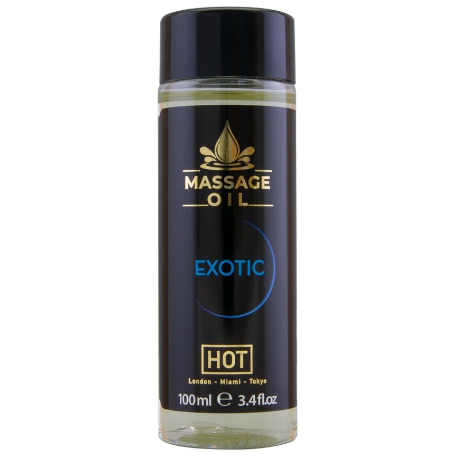 HOT - ACEITE DE MASAJE EXOTIC-SPECIAL 100 ML-MillenialSexshop-HOT Imagen del artículo erótico HOT - ACEITE DE MASAJE EXOTIC-SPECIAL 100 ML de HOT en la sección DROGUERÍA |Para Masajes|Aceites con Sabores de Millenial Sexshop.