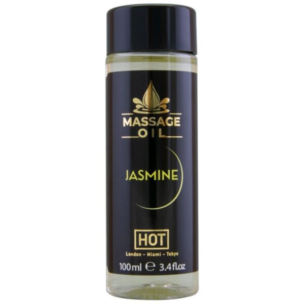 Imagen del artículo erótico HOT - ACEITE DE MASAJE JASMINE 100 ML de HOT en la sección DROGUERÍA |Para Masajes|Aceites con Sabores de Millenial Sexshop.