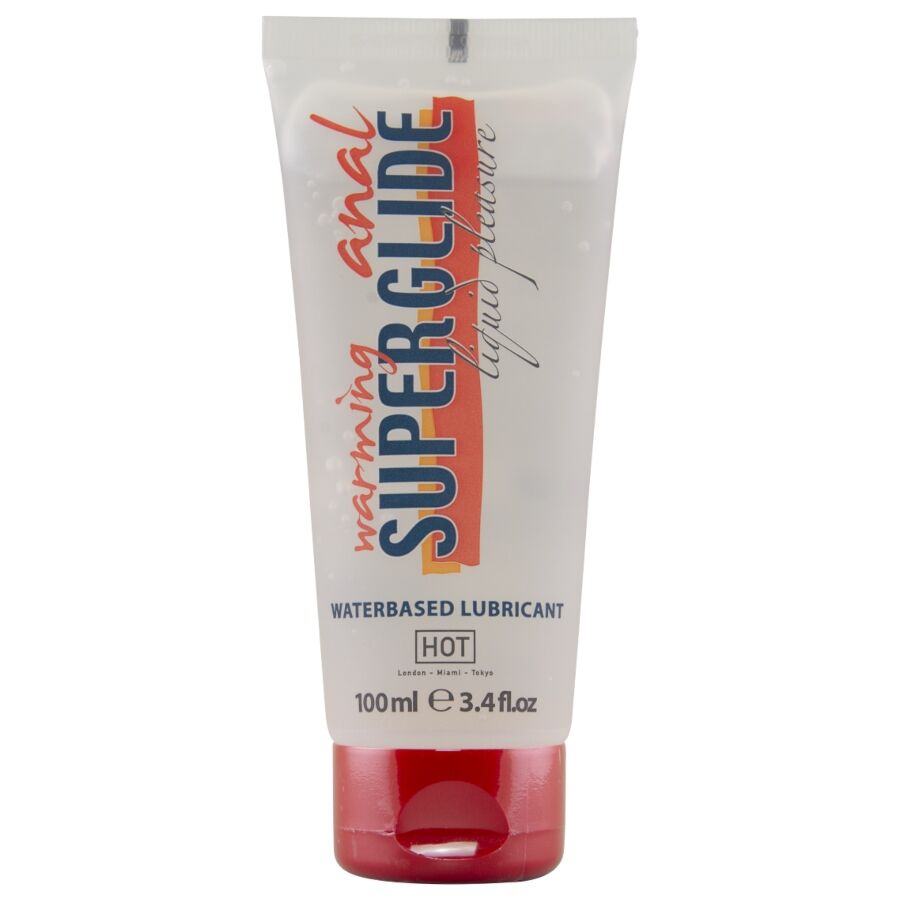 HOT - ANAL SUPERGLIDE WARMING LIQUID PLEASURE LUBRICANTE ANAL BASE AGUA EFECTO CALOR 100 ML-MillenialSexshop-HOT Imagen del artículo erótico HOT - ANAL SUPERGLIDE WARMING LIQUID PLEASURE LUBRICANTE ANAL BASE AGUA EFECTO CALOR 100 ML de HOT en la sección DROGUERÍA |Lubricantes|Efecto Calor de Millenial Sexshop.